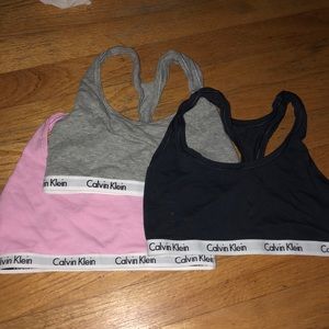 3 brand new calvin klein t-shirt bras